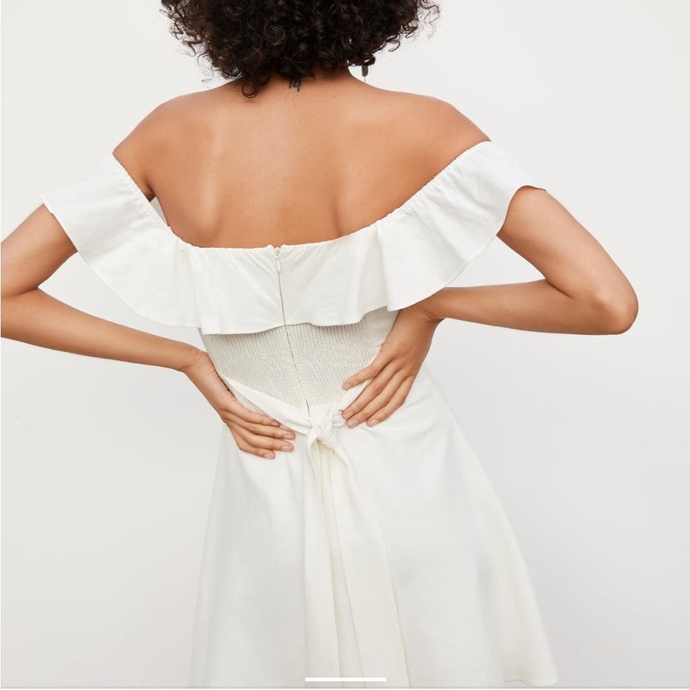 Linen blend dress - Picture 4 of 9